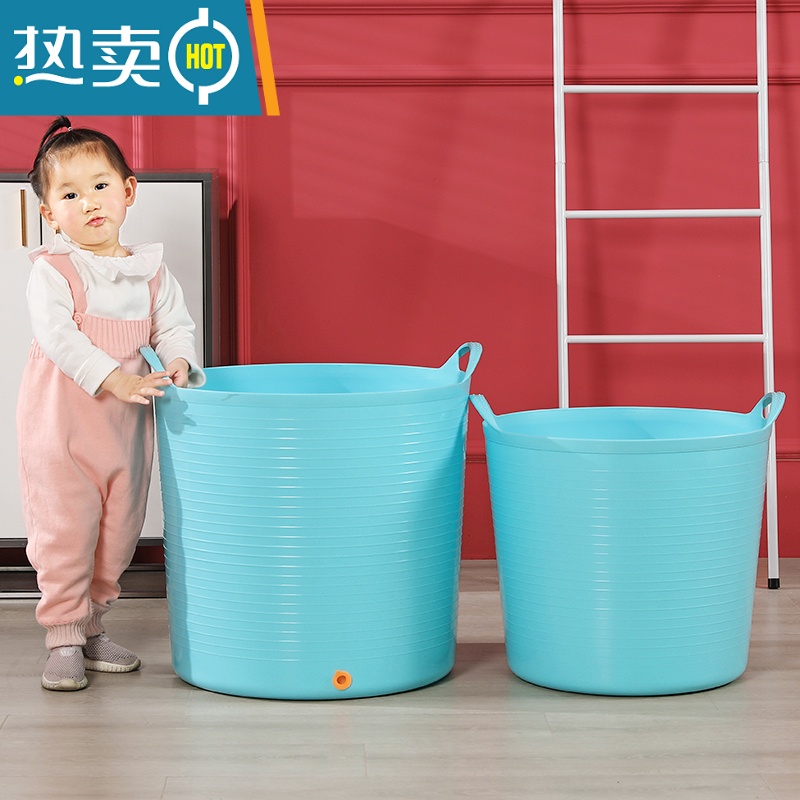 敬平特大号儿童洗澡桶宝宝沐浴桶塑料保温泡澡桶婴儿加厚小孩可坐浴盆高清大图