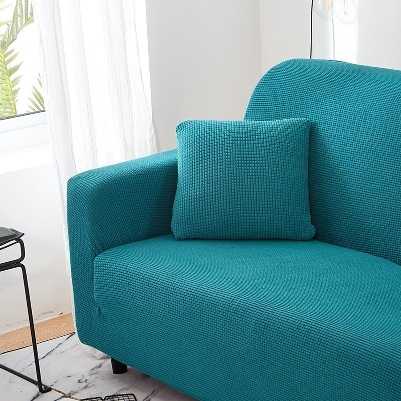 沙发套全包卍能全盖沙发罩四季沙发垫现代简约客厅通用弹力布艺 青石蓝 S【单人位长90-140cm内】