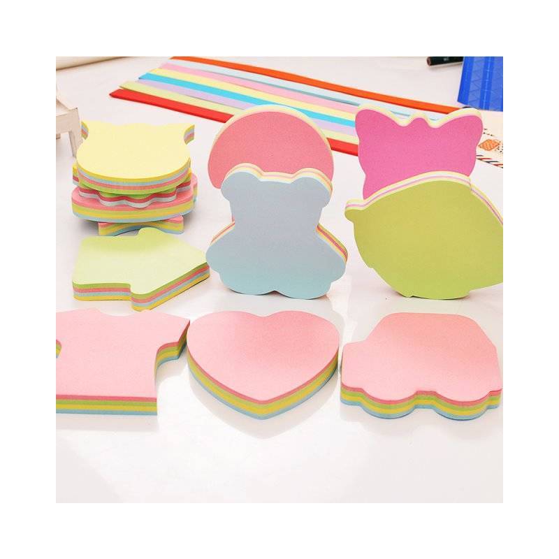 10本装可爱造型便利贴韩版彩色便签纸创意n次便条贴造型贴纸