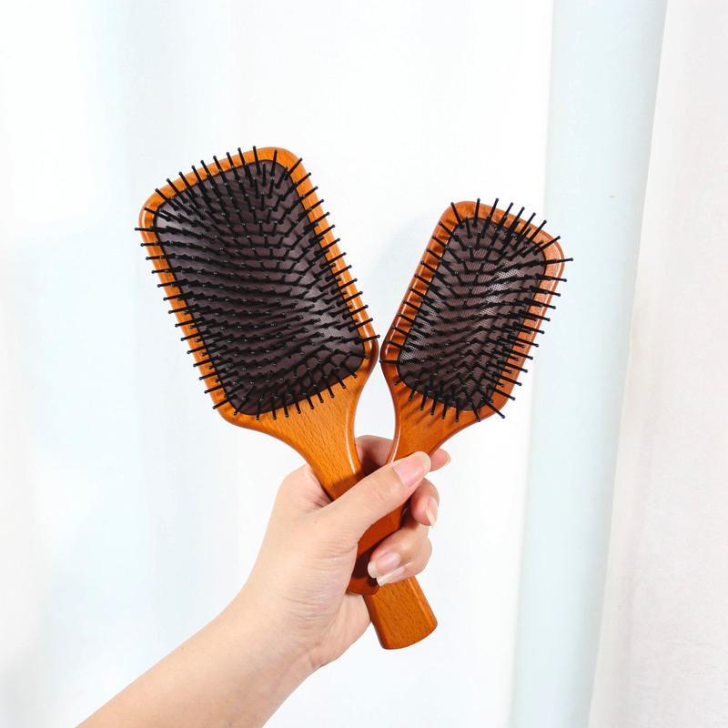 aveda阿凡达按摩气垫梳子顺发蓬松榉木按摩梳气垫梳子女家用大号 小号