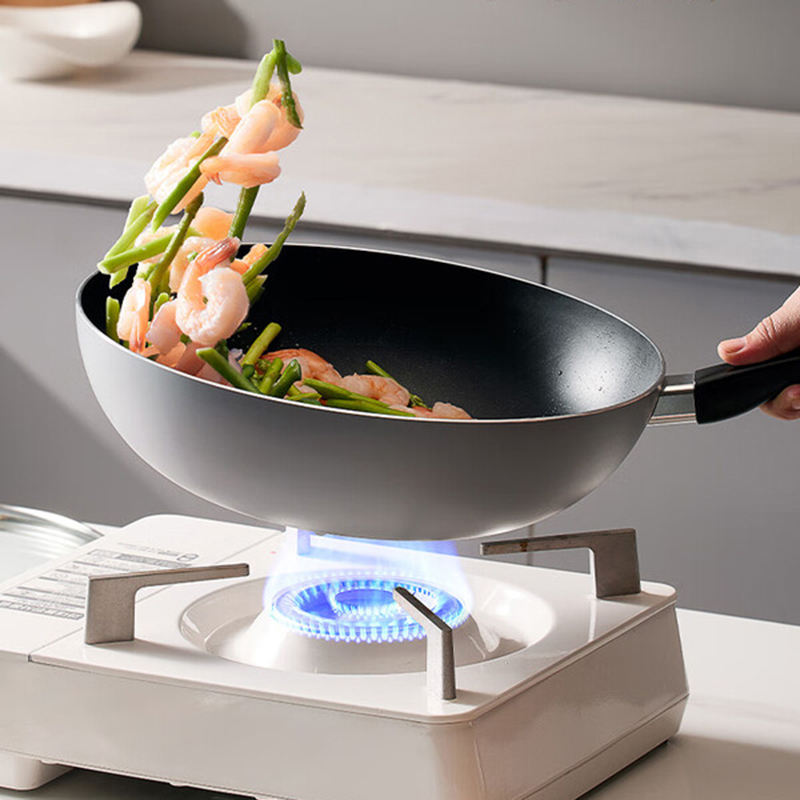 炊大皇(COOKER KING) 荟萃锅具三件套 明火专用不粘炒锅30cm煎锅24cm汤锅20 HC78TZ / 套高清大图