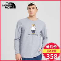 TheNorthFace北面长袖T恤男19秋新款户外长袖吸湿排汗卫衣套头衫3VU2