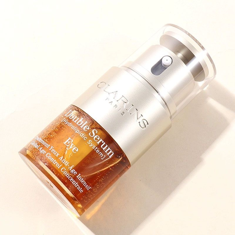 clarins娇韵诗双萃焕活眼部精华20ml瓶眼霜淡细纹黑眼圈