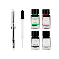 广博(GuangBo)钢笔墨水礼盒套装 EF笔尖签字笔 墨水套装GB1092