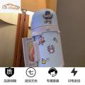 大容量保温水壶家用小型热水瓶车载暖壶户外便携女士保温杯1000ml车载杯_452 蓝色(送贴纸~图案随机） 默认尺寸