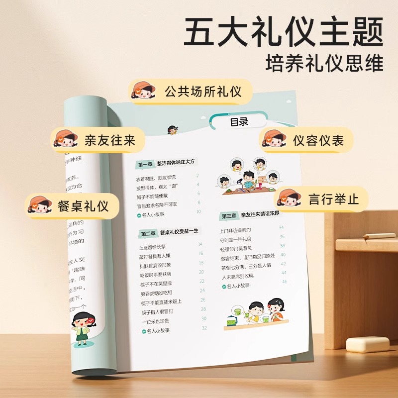 [单册]看漫画知教养 [正版]时光学看漫画知教养6-12岁小学生礼仪教养知识漫画书童礼仪启蒙习惯养成与成长教育孩子有教养高清大图