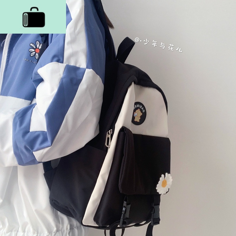 日系原宿小清新韩版ins可爱少女chic双肩包中学生背包森系 书包女NEW LAKE高清大图