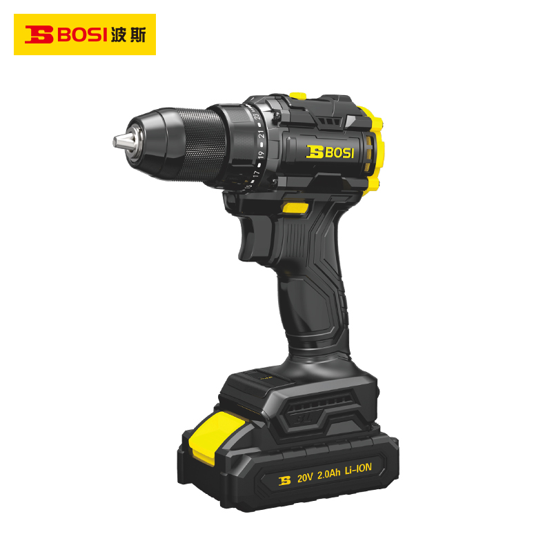 波斯(BOSI) 无刷锂电钻 60N.m 20V/2.0Ah 台
