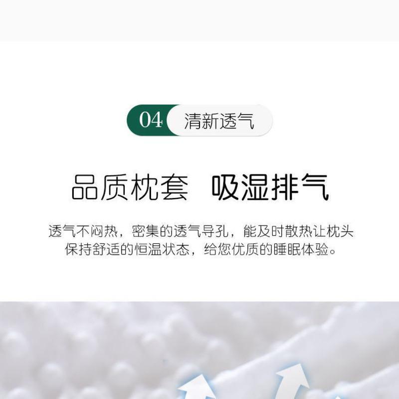 普通款[枕芯+白色枕套] 太空记忆棉枕头慢回弹单人护颈椎枕芯加枕套成人保健枕一对加二
