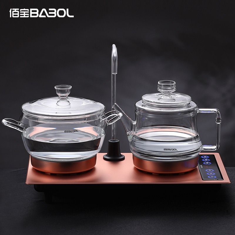 Babol/佰宝 DCH-901电子茶炉 全自动抽水玻璃电热水壶自动上水器家用烧水壶国产温控器办公室煮茶壶高清大图