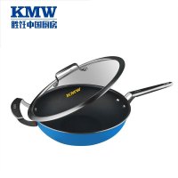 KMW 绿鼎第四代不粘炒锅GpotlCB300004 熔射不粘涂层 少油烟防焦糊 304不锈钢锅具30cm通用不粘炒锅