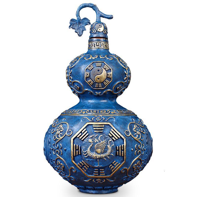 美帮汇铜葫芦摆件开盖空心家居饰品家居办公新年