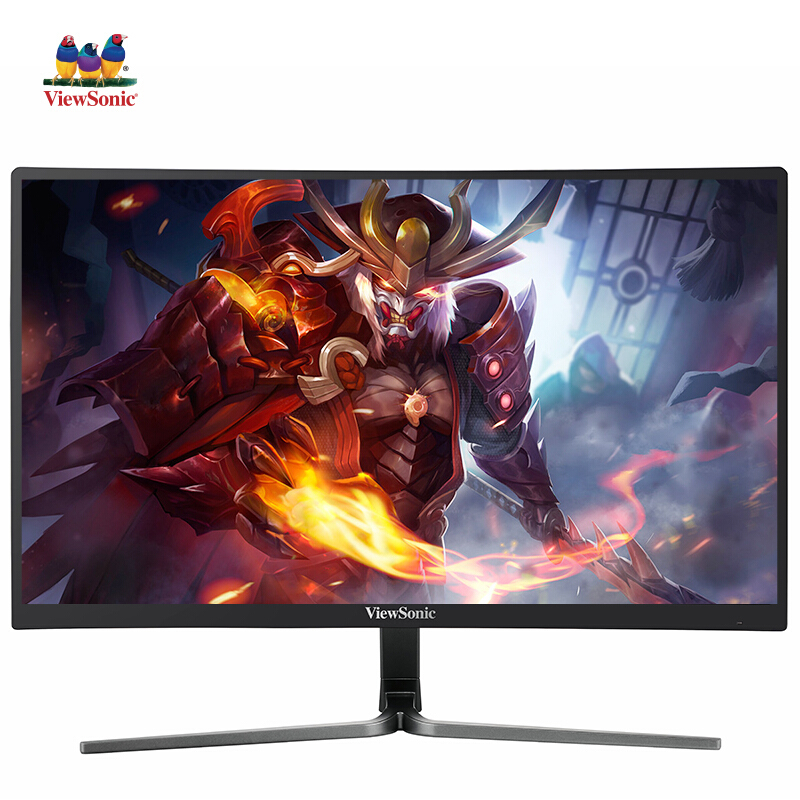 优派（ViewSonic） 23.6英寸 微边框 144Hz刷新率 FHD分辨率 FreeSync 曲面显示器（VX2458-C-mhd）