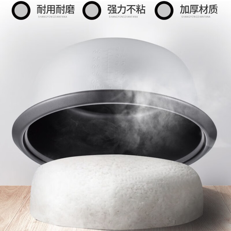 德世朗(DESLON)电饭锅 摩登灰 无蒸笼 13L(15-20人份)2000W高清大图