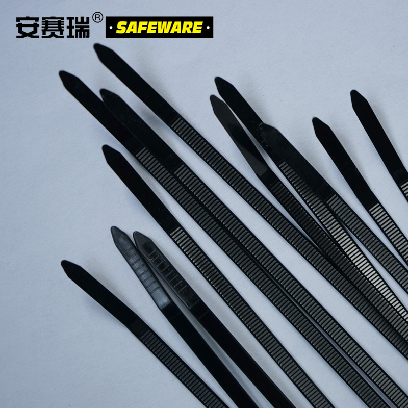 安赛瑞 尼龙扎带(1000根装)1.8×100mm 黑色自锁式尼龙捆扎带扎线带10122高清大图