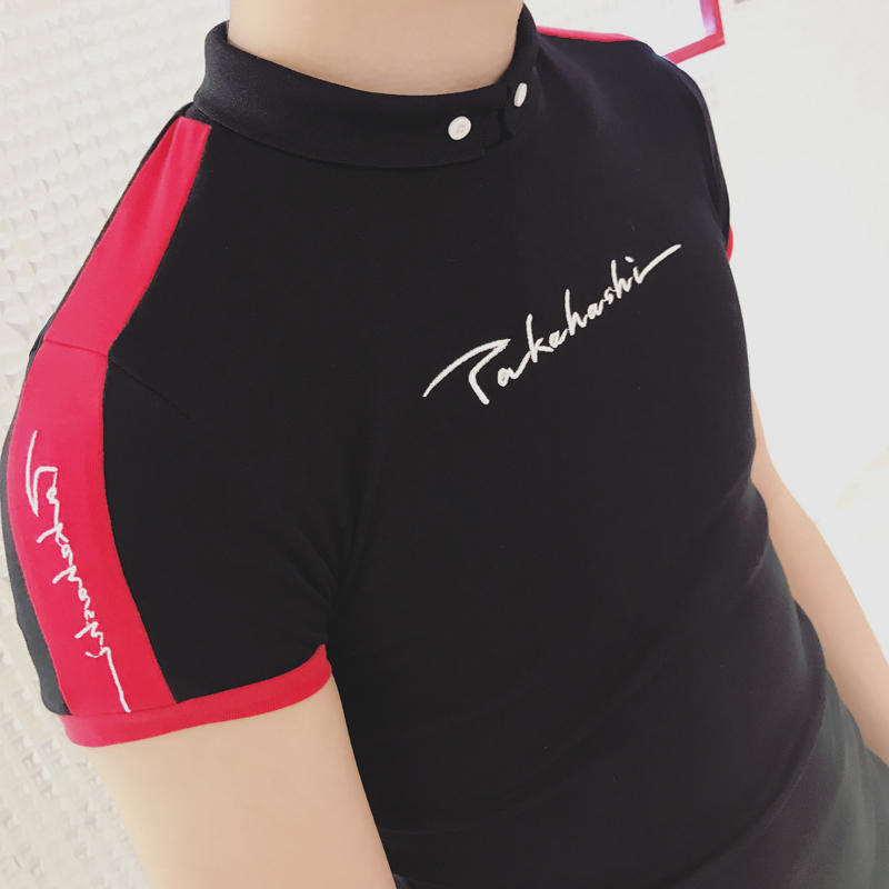 2018夏款日系新款修身polo衫男青少年短袖翻领体恤男Polo衫打底衫