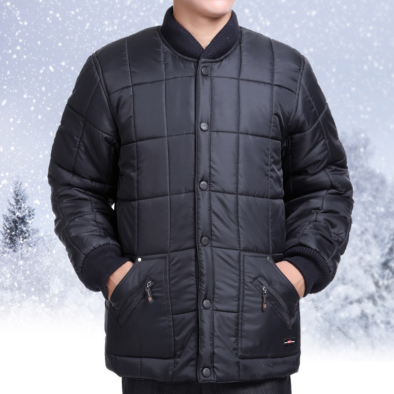 冬季中老年人男装棉衣中年男士棉服爷爷外套爸爸装老人棉袄子冬装
