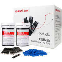 鱼跃(YUWELL)鱼跃580 590血糖试纸 家用智能全自动免调码国产糖尿病测血糖试纸国产（50片试纸+50支采血针）
