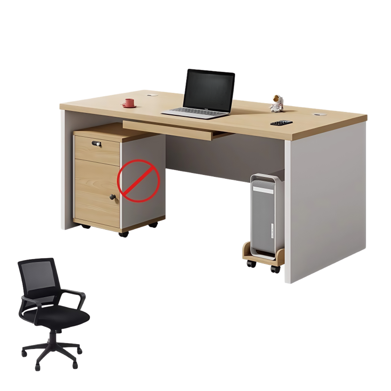 义尊 工位桌+椅 1.6米 套高清大图