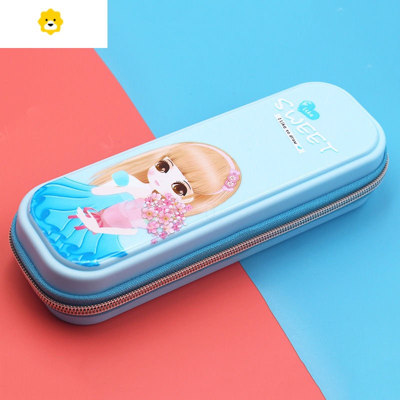 喻娄儿童笔袋文具盒韩版可爱幼儿园小学生一年级男女铅笔盒简约笔袋
