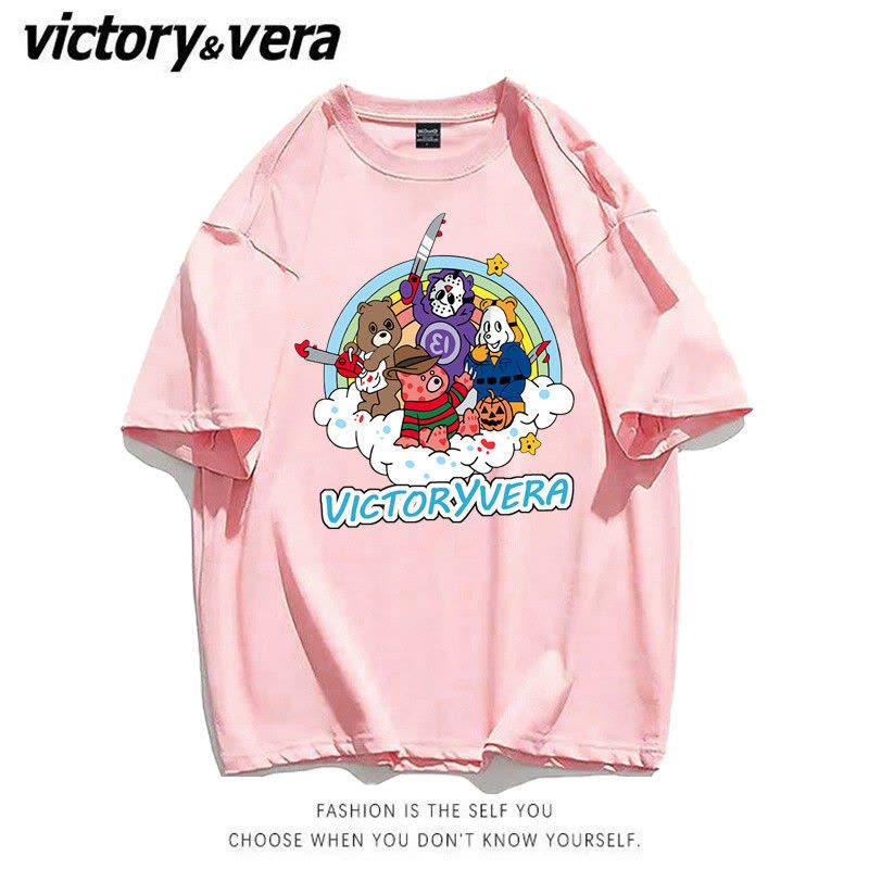 VICTORYVERA短袖t恤女学生韩版宽松2022夏季新款百搭半袖体恤衫潮图片
