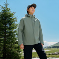 361°运动外套男新款四防软壳防水加绒夹克风衣户外登山 L 云杉绿