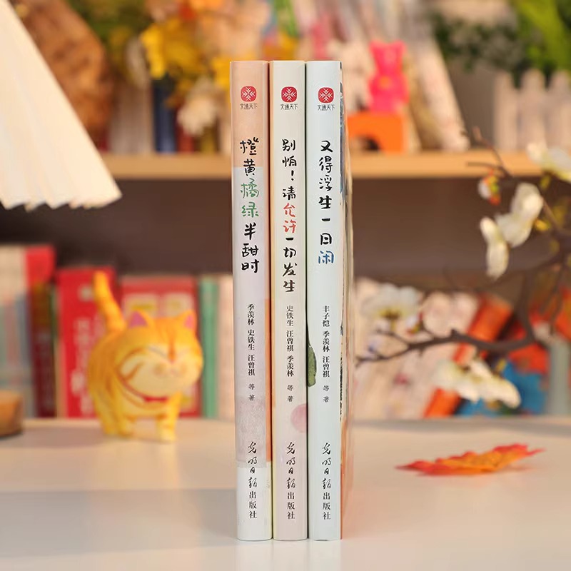 橙黄橘绿半甜时 [正版]橙黄橘绿半甜时 别怕!请允许一切发生又得浮生一日闲全套3册现当代文学大家散文集收录17位华语文坛高清大图
