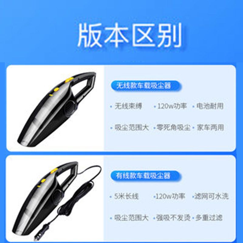 亏本冲量吸尘器家用卧室小型强力大功率静音手持吸尘器迷你吸尘机|白色[超大吸力]无线款家车两用