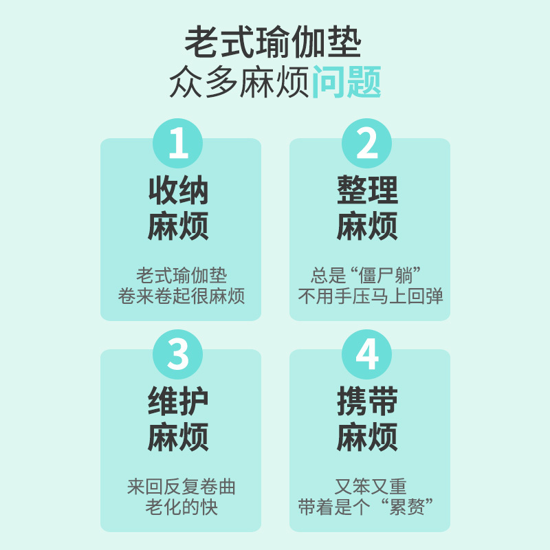 铁人可折叠便携式瑜伽地垫子防滑超薄款加厚携带旅行家用瑜珈