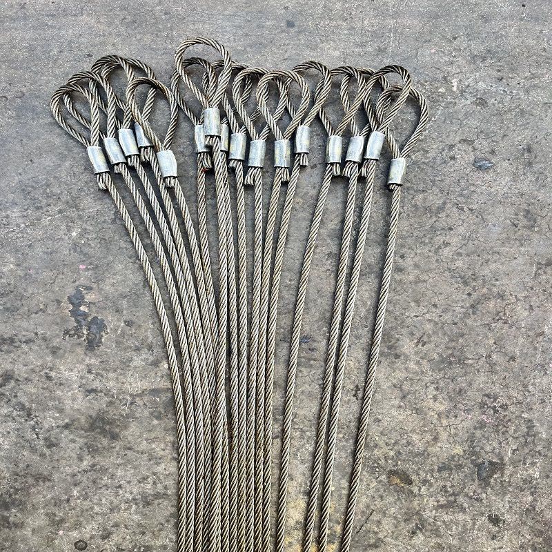 圣鑫SX压制钢丝绳6x37+FC-28-8m图片