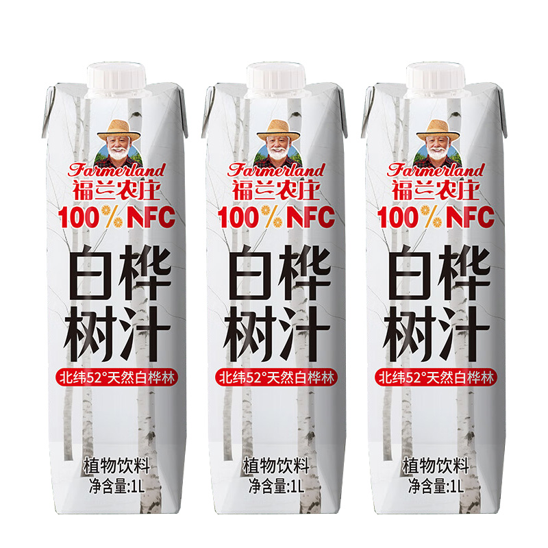 福兰农庄 白桦树汁 1L 瓶高清大图