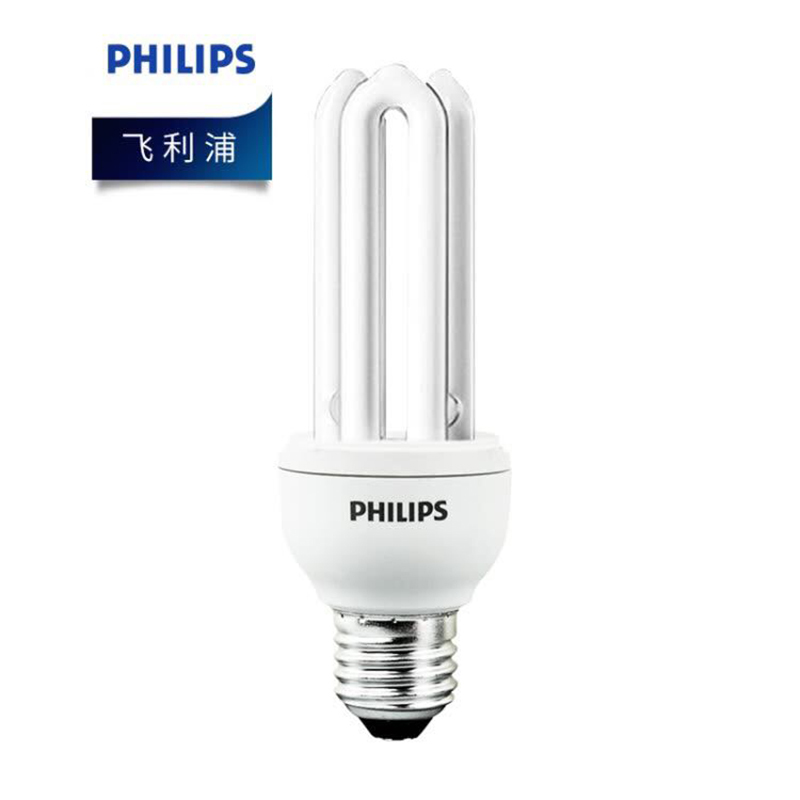 飞利浦(Philips) 35W E27 4U节能灯泡 6500K白光 6只 (单位:件)