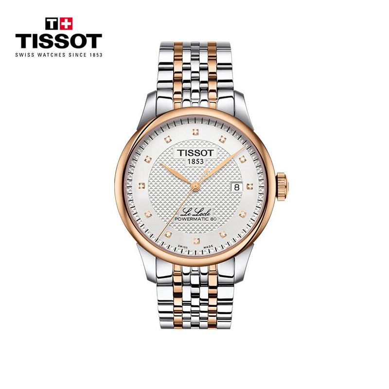 天梭(TISSOT)力洛克系列钢带机械男表T006.407.22.036.01