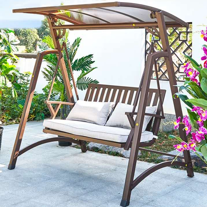 庭院花园户外秋千摇椅闪电客家用双人摇摇椅阳台吊椅秋千床室外荡千秋