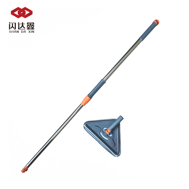 闪达鑫 多用途多角度灵活旋转可伸缩三角拖把 21*21*26CM 127cm /个高清大图