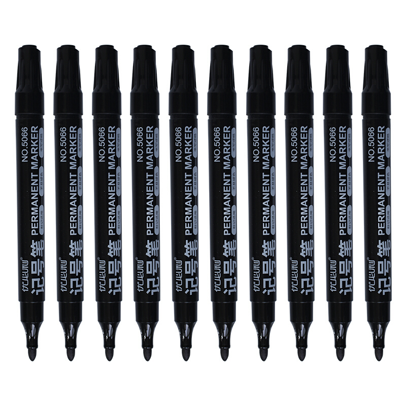 优必利大头速干记号笔勾线笔标记勾线签字笔10支装