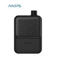 MOPS 忻风2代随身空气净化器 智能防雾霾防尘电动口罩 PM2.5运动口罩男女 深空黑