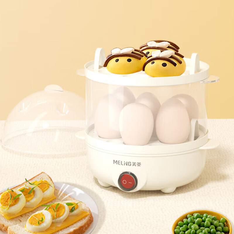 美菱煮蛋器家用一键蒸煮可视化外壳煮蛋器MUE-LC3503高清大图
