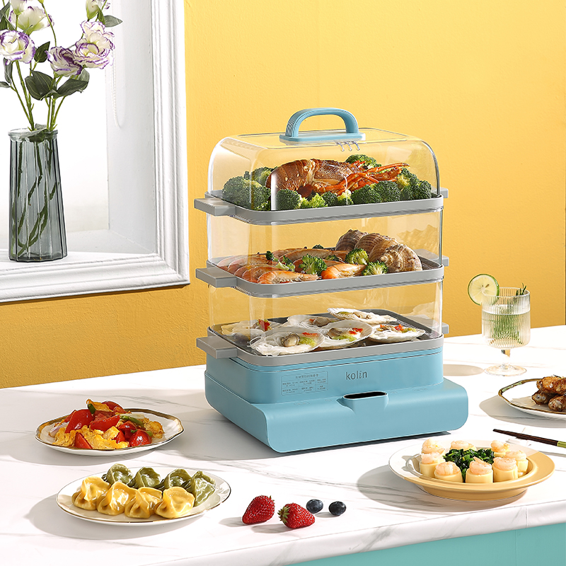 歌林蒸滋味电蒸锅18升L-GL9199J蓝色