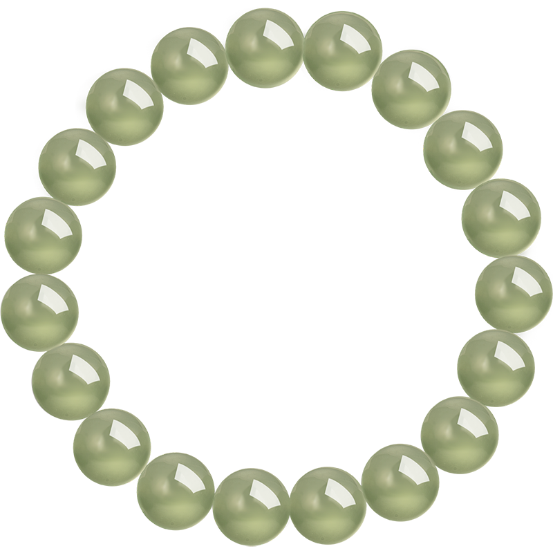 周大福新中式简约经典浅清和田玉手链手串GEV4女友礼物 GEV4