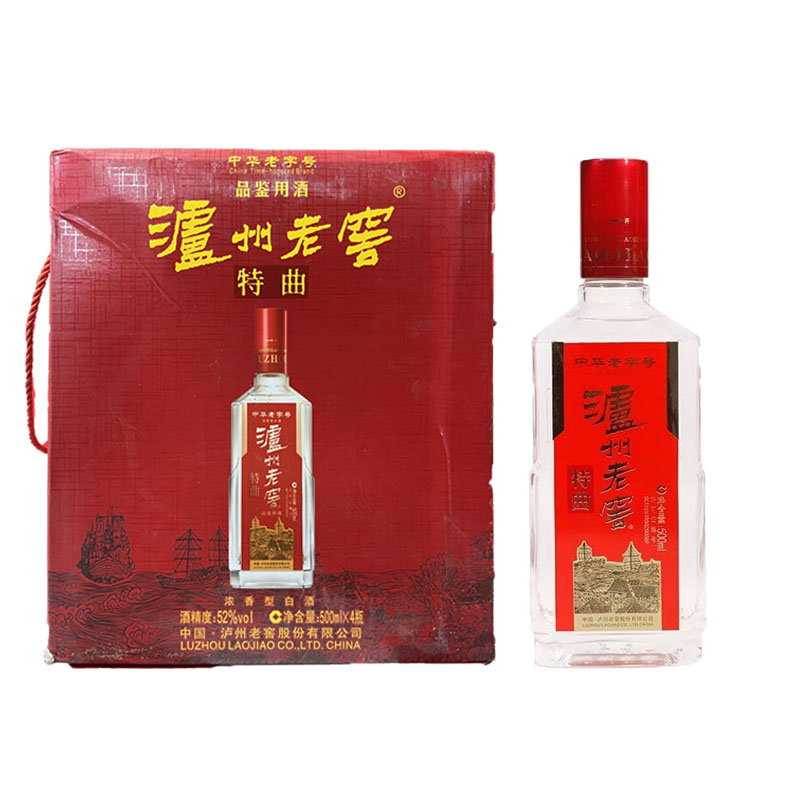泸州老窖 老字号特曲品鉴 500ml*4瓶 带品鉴字样 介意勿拍 品鉴自饮高清大图