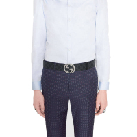 GUCCI/古驰 双G带扣男士 皮带 腰带 411924