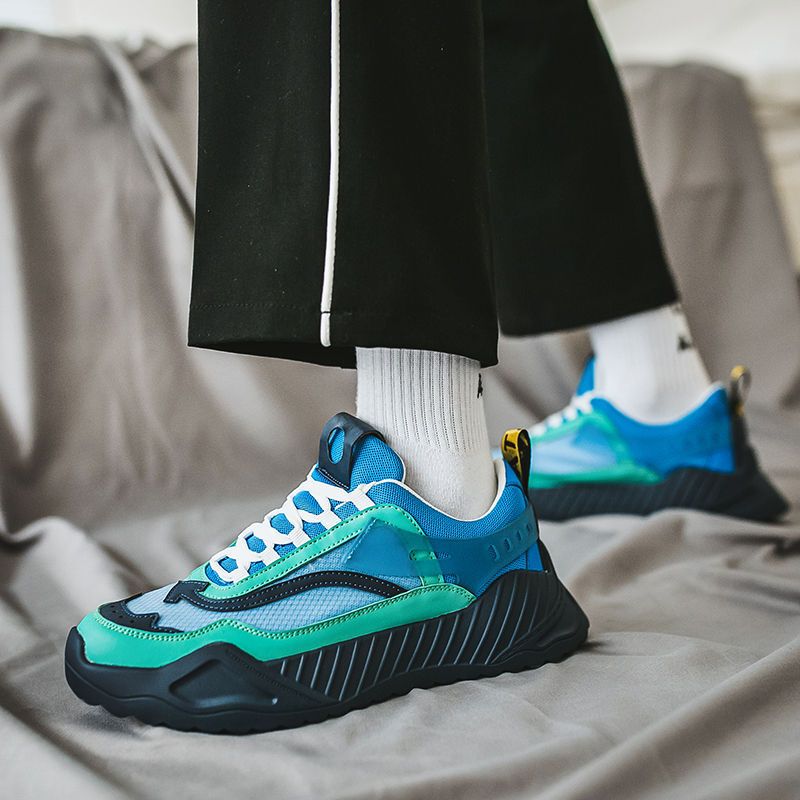 梵克公牛复古港风网红鞋子男潮鞋潮牌时尚潮流百搭厚底老爹鞋ins超火