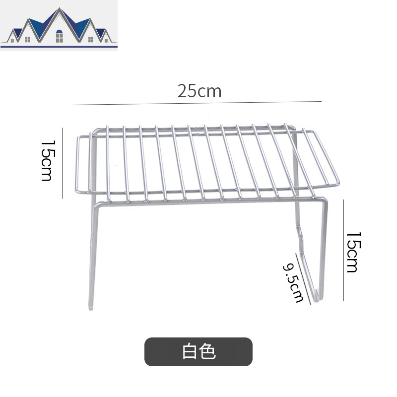 厨房置物架调料收纳架灶台架储物架台面窗台放东西的架子烤箱架_744 白色