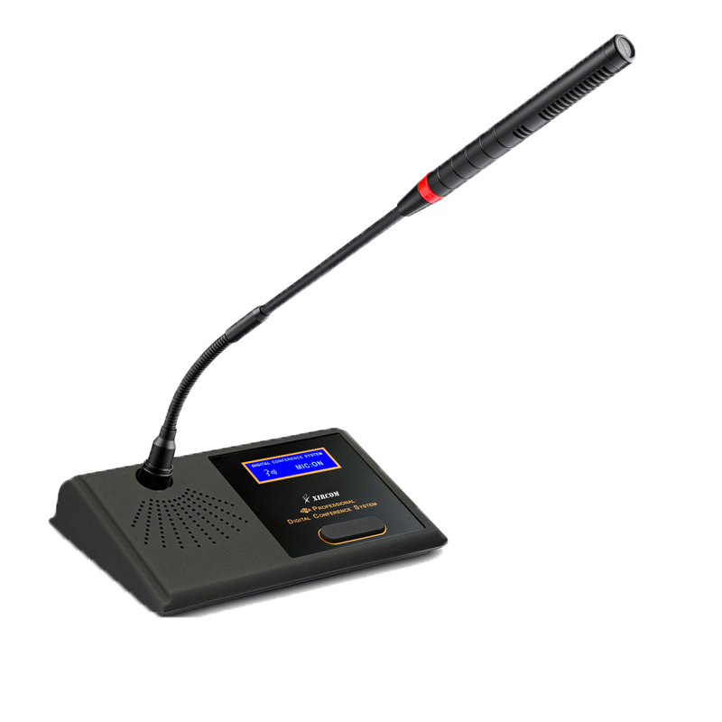 XIRCOM(捷讯)XC-6120C、D数字式手拉手会议系统话筒(黑色)用低噪声电路设计备有录音输出功能高清大图