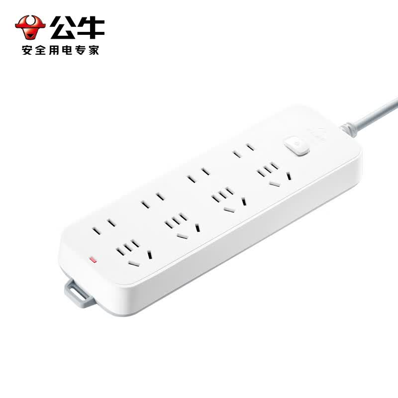 公牛(BULL) GN-B3440插座 3C认证 8位总控开关全长3米(个)高清大图
