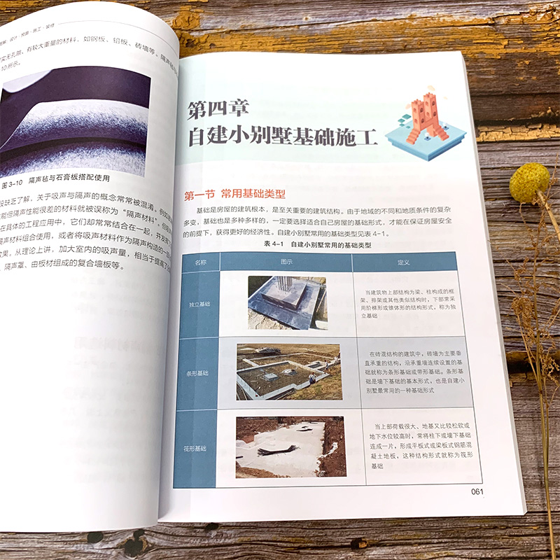 [正版]自建小别墅全流程图解 经典小别墅设计与施工图集 2册 设计预算施工装修小别墅设计与施工书籍 建造材料选用后期内高清大图