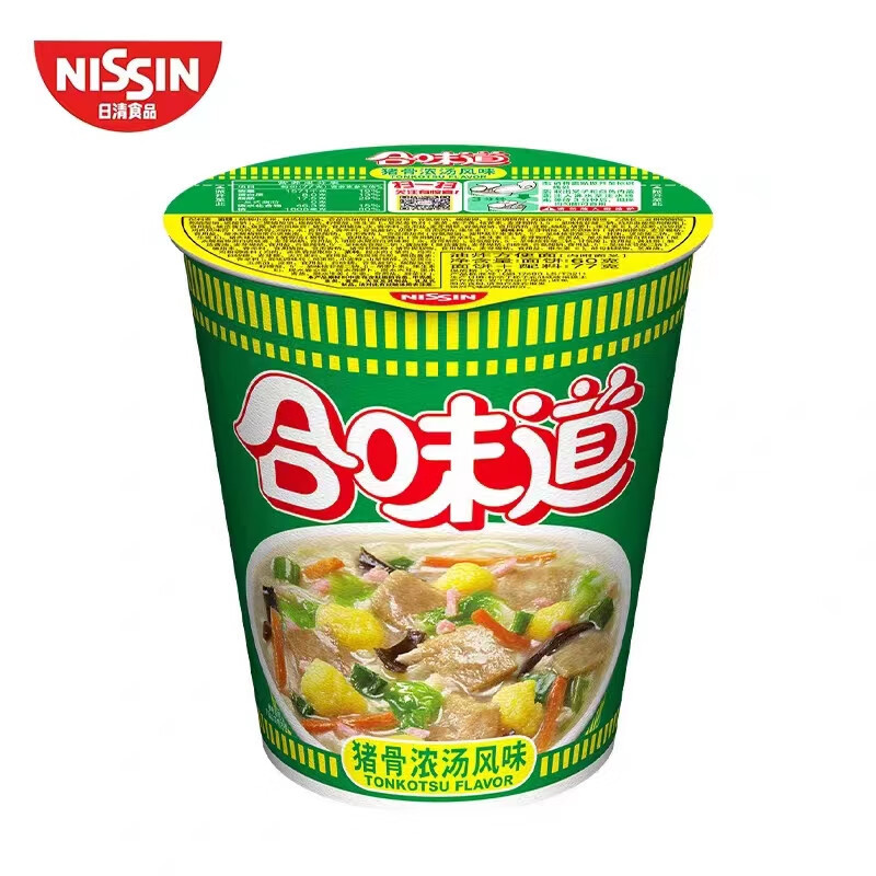 合味道 猪骨浓汤风味杯面77g/杯 12杯装 整箱 单位:箱