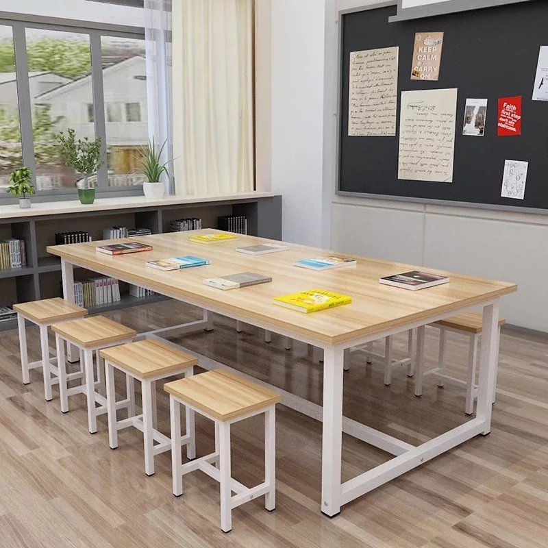 寻木匠小幼儿园彩色课桌椅画室培训桌绘画桌美术桌补习班辅导班