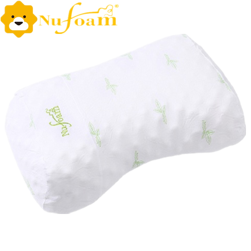 优富（Nufoam）枕芯 乳胶 按摩护肩枕N3 泰国进口乳胶枕 四季使用 按摩枕 按摩呵护颈椎59x37x10/12cm